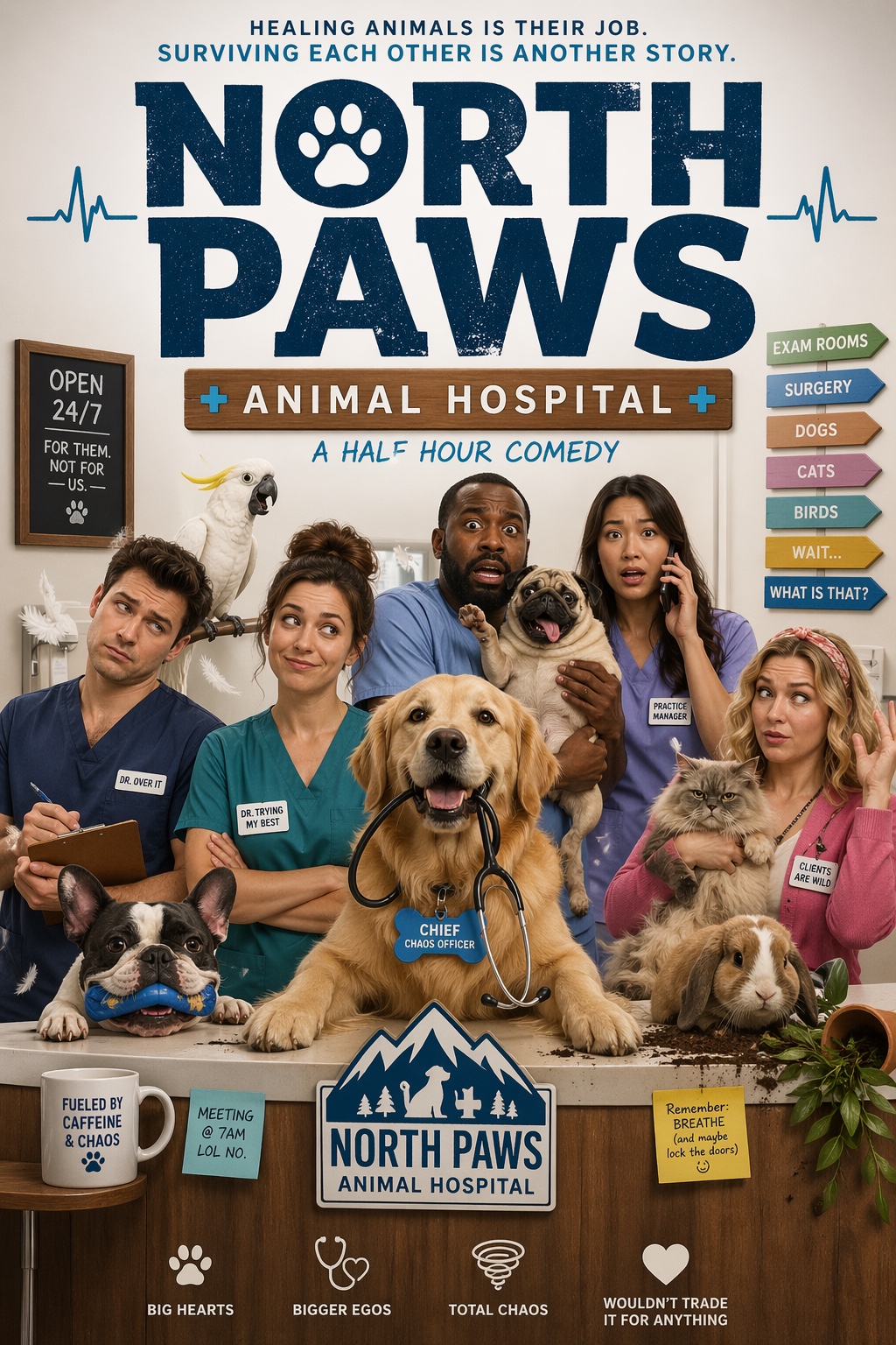 North Paws original development concept poster