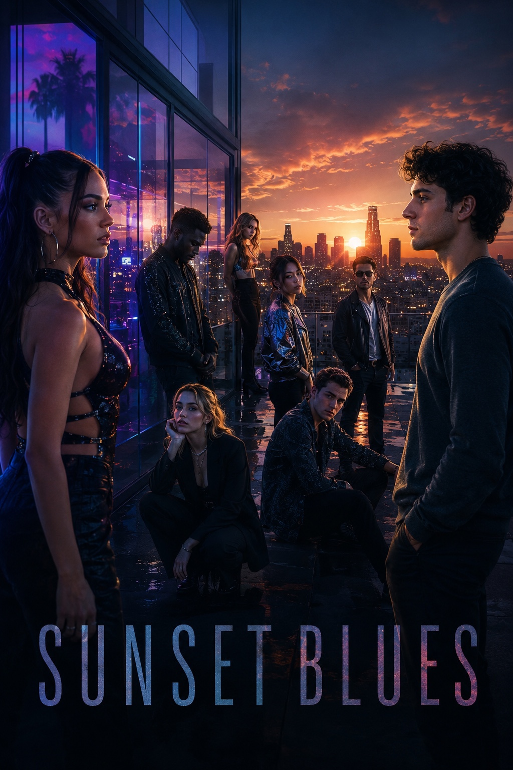 Sunset Blues original development concept poster
